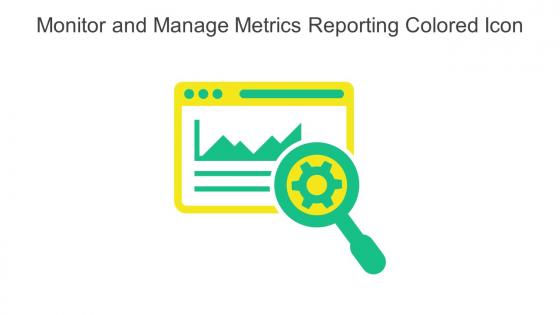 Monitor And Manage Metrics Reporting Colored Icon In Powerpoint Pptx Png And Editable Eps Format