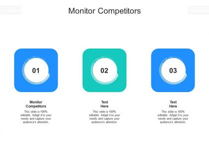 Monitor competitors ppt powerpoint presentation topics cpb