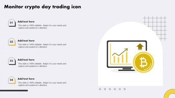 Monitor Crypto Day Trading Icon