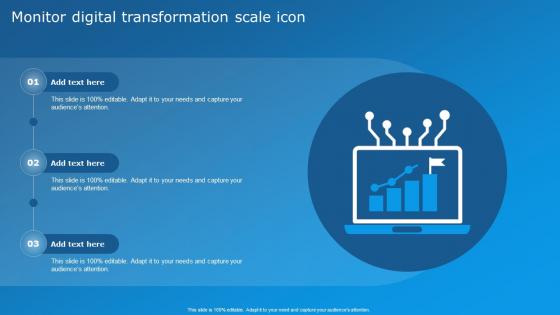 Monitor Digital Transformation Scale Icon