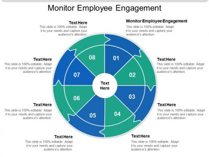 Monitor employee engagement ppt powerpoint presentation slides elements cpb