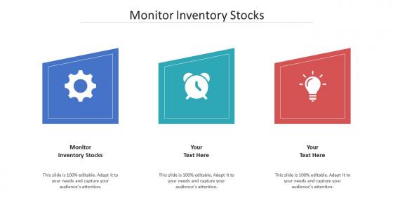 Monitor inventory stocks ppt powerpoint presentation show slides cpb