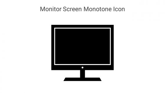 Monitor Screen Monotone Icon In Powerpoint Pptx Png And Editable Eps Format