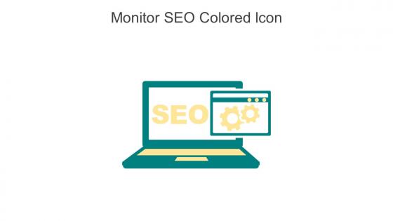 Monitor SEO Colored Icon In Powerpoint Pptx Png And Editable Eps Format