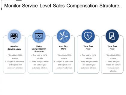 Monitor service level sales compensation structure business challenge