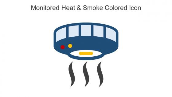 Monitored Heat And Smoke Colored Icon In Powerpoint Pptx Png And Editable Eps Format
