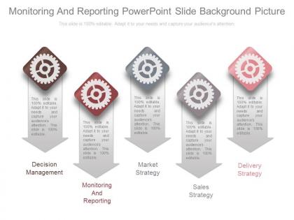 Monitoring and reporting powerpoint slide background picture