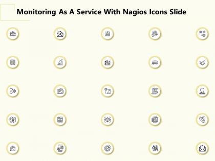 Monitoring as a service with nagios icons slide ppt powerpoint presentation ideas format ideas