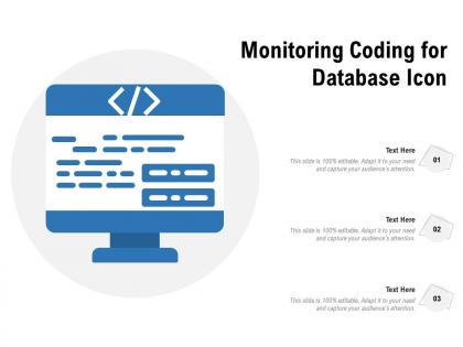 Monitoring coding for database icon