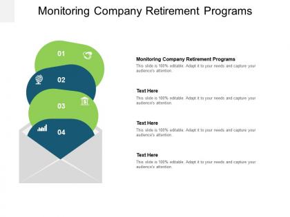 Monitoring company retirement programs ppt powerpoint presentation styles mockup cpb
