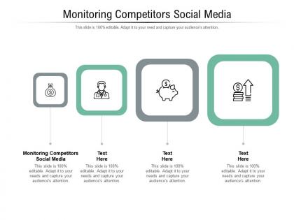 Monitoring competitors social media ppt powerpoint presentation layouts aids cpb