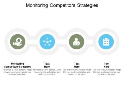 Monitoring competitors strategies ppt powerpoint presentation outline cpb