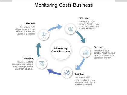 Monitoring costs business ppt powerpoint presentation deck cpb