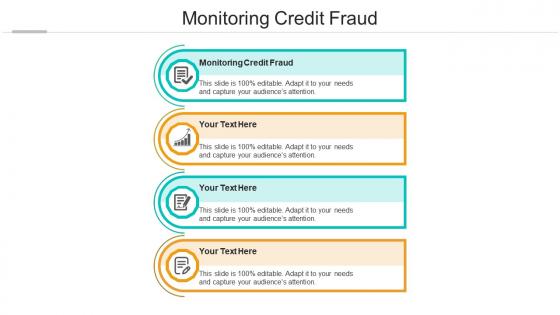Monitoring credit fraud ppt powerpoint presentation summary backgrounds cpb