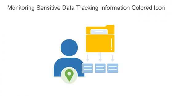 Monitoring Sensitive Data Tracking Information Colored Icon In Powerpoint Pptx Png And Editable Eps Format