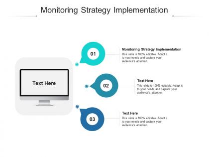 Monitoring strategy implementation ppt powerpoint presentation infographics slideshow cpb