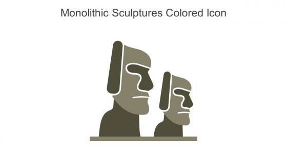 Monolithic Sculptures Colored Icon In Powerpoint Pptx Png And Editable Eps Format