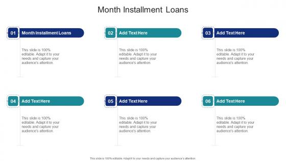 Month Installment Loans In Powerpoint And Google Slides Cpb