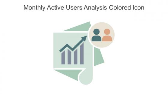 Monthly Active Users Analysis Colored Icon In Powerpoint Pptx Png And Editable Eps Format