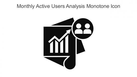 Monthly Active Users Analysis Monotone Icon In Powerpoint Pptx Png And Editable Eps Format