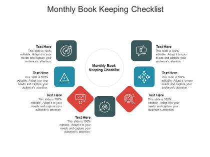 Monthly book keeping checklist ppt powerpoint presentation professional brochure cpb