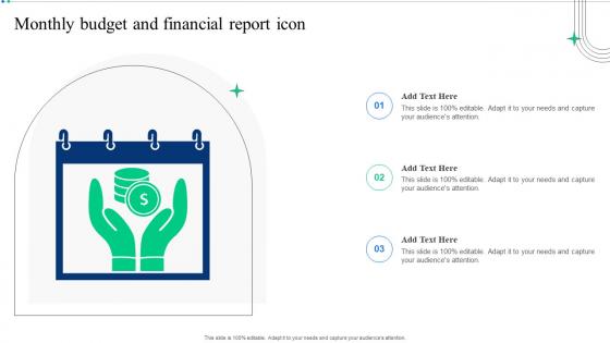 Monthly Budget And Financial Report Icon