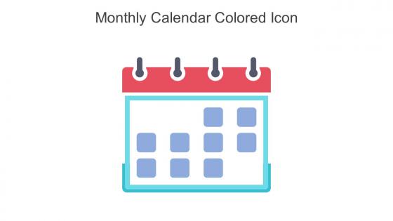 Monthly Calendar Colored Icon In Powerpoint Pptx Png And Editable Eps Format