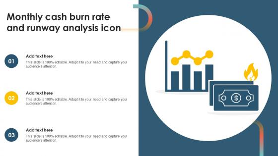 Monthly Cash Burn Rate And Runway Analysis Icon
