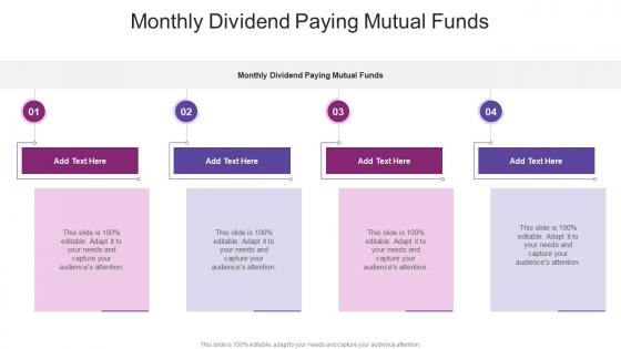 Monthly Dividend Paying Mutual Funds In Powerpoint And Google Slides Cpb