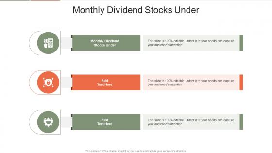 Monthly Dividend Stocks Under In Powerpoint And Google Slides Cpb