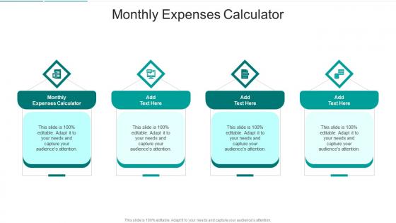 Monthly Expenses Calculator In Powerpoint And Google Slides Cpb
