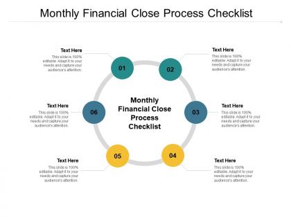 Monthly financial close process checklist ppt powerpoint presentation infographic template examples cpb