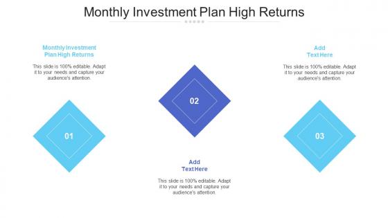 Monthly Investment Plan High Returns Ppt Model Graphics Template Cpb