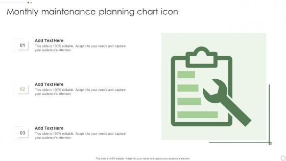 Monthly Maintenance Planning Chart Icon