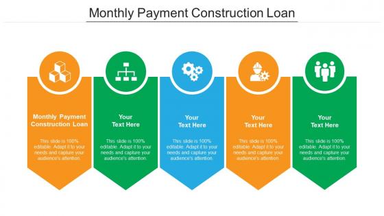 Monthly payment construction loan ppt powerpoint presentation infographics slides cpb