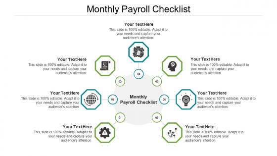 Monthly payroll checklist ppt powerpoint presentation infographics infographics cpb