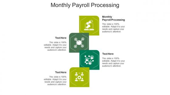 Monthly payroll processing ppt powerpoint presentation file images cpb