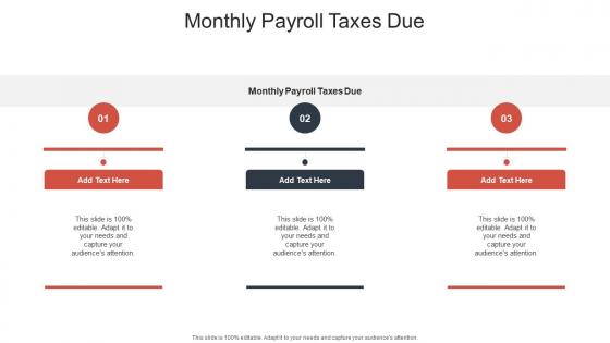 Monthly Payroll Taxes Due In Powerpoint And Google Slides Cpb