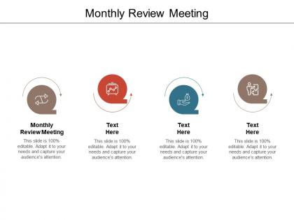 Monthly review meeting ppt powerpoint presentation layouts designs cpb