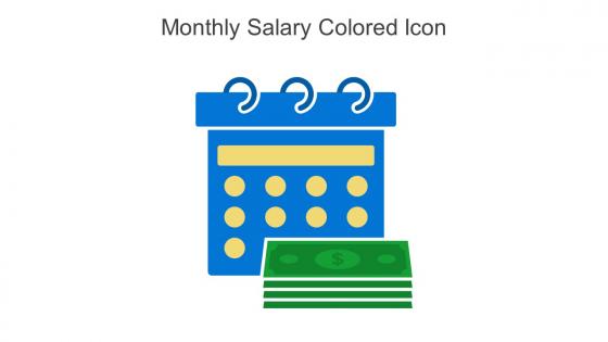 Monthly Salary Colored Icon In Powerpoint Pptx Png And Editable Eps Format