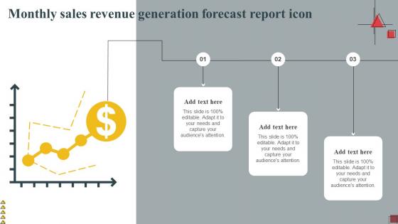 Monthly Sales Revenue Generation Forecast Report Icon