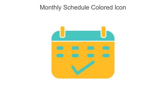 Monthly Schedule Colored Icon In Powerpoint Pptx Png And Editable Eps Format