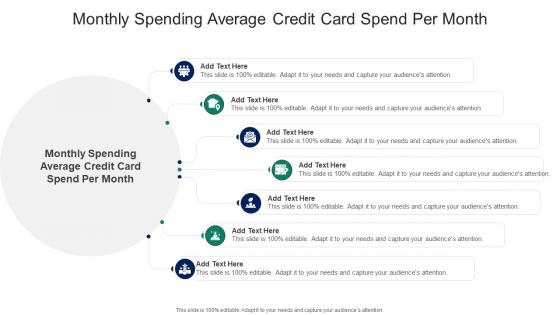 Monthly Spending Average Credit Card Spend Per Month In Powerpoint And Google Slides Cpb
