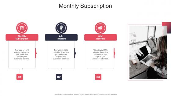 Monthly Subscription In Powerpoint And Google Slides Cpb
