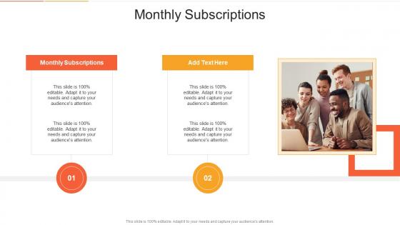 Monthly Subscriptions In Powerpoint And Google Slides Cpb