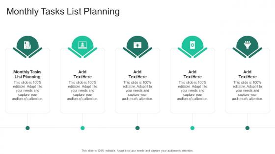 Monthly Tasks List Planning In Powerpoint And Google Slides Cpb