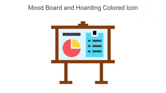 Mood Board And Hoarding Colored Icon In Powerpoint Pptx Png And Editable Eps Format