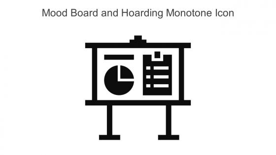 Mood Board And Hoarding Monotone Icon In Powerpoint Pptx Png And Editable Eps Format