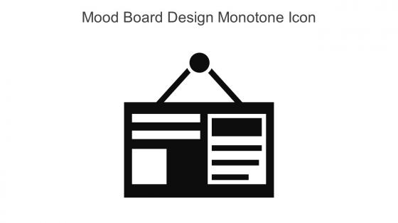 Mood Board Design Monotone Icon In Powerpoint Pptx Png And Editable Eps Format