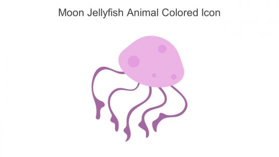 Moon Jellyfish Animal Colored Icon In Powerpoint Pptx Png And Editable Eps Format
